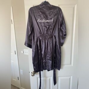 Satin Bridesmaid robe with pockets